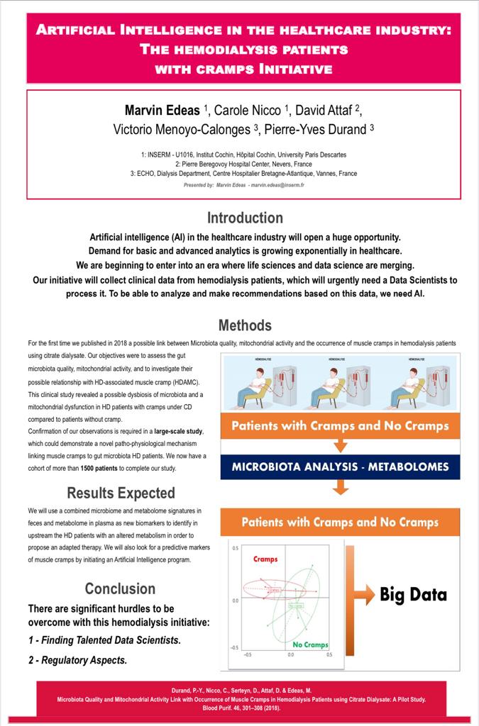 Prof. Marvin Edeas and his team presented a study on Intelligence Artificial and Health meeting at University Paris Sud